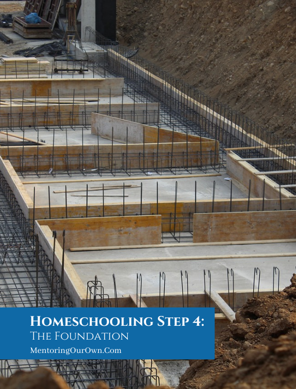 Homeschooling Step 4 The Foundation PV1a